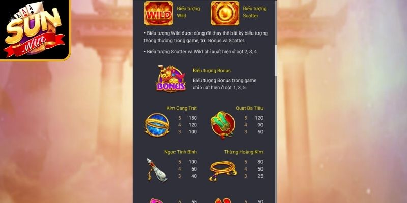 Tây Du Thần Khí Sunwin – Hướng Dẫn Luật Chơi Chuẩn Nhất 2 Cơ chế trả thưởng trong game